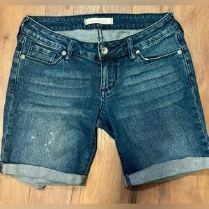 Bullhead Women's Dark Blue Jean Shorts